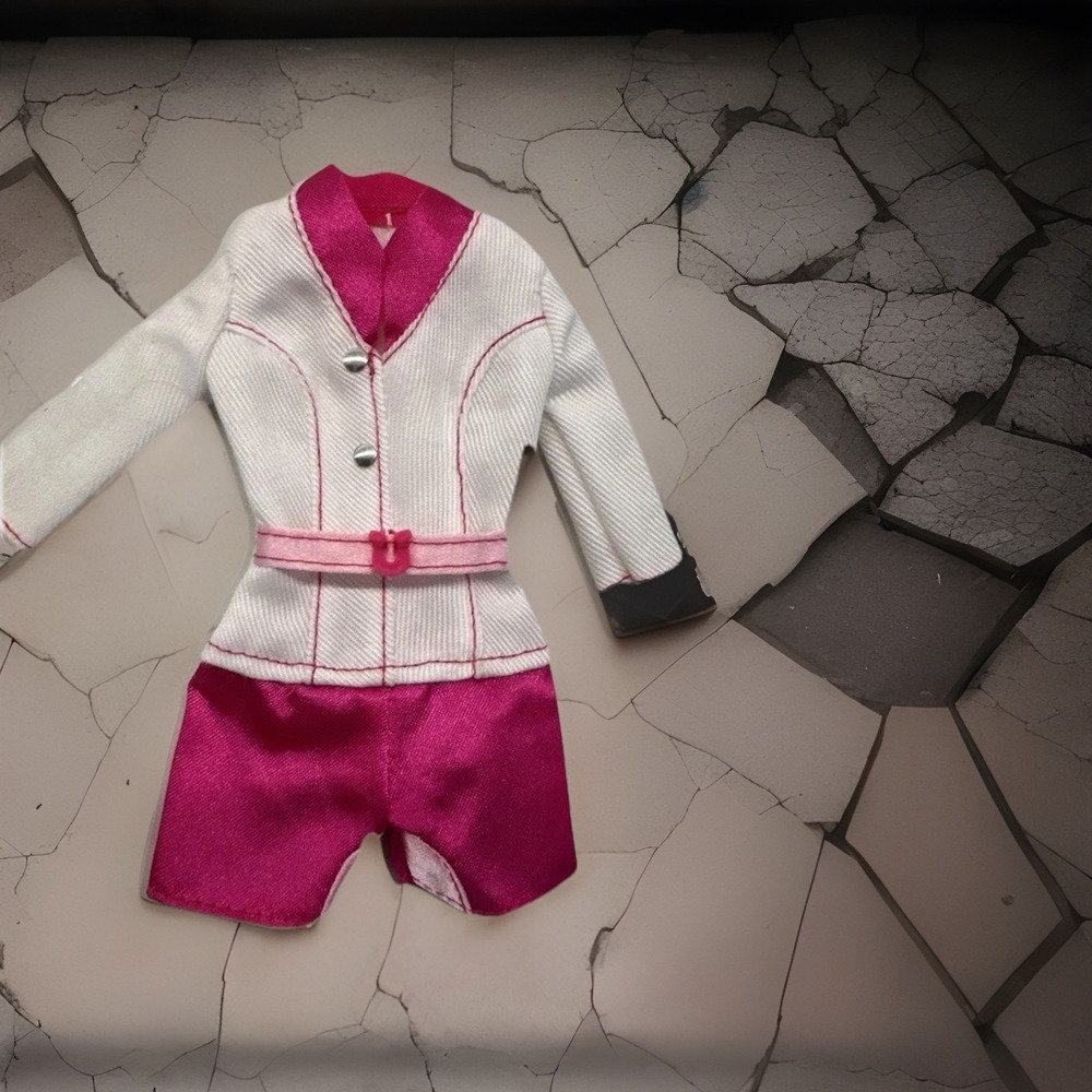 Barbie I‎ Can Be A Pony Doctor Outfit Mattel White Pink